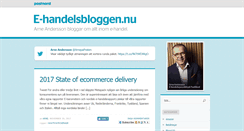 Desktop Screenshot of e-handelsbloggen.nu